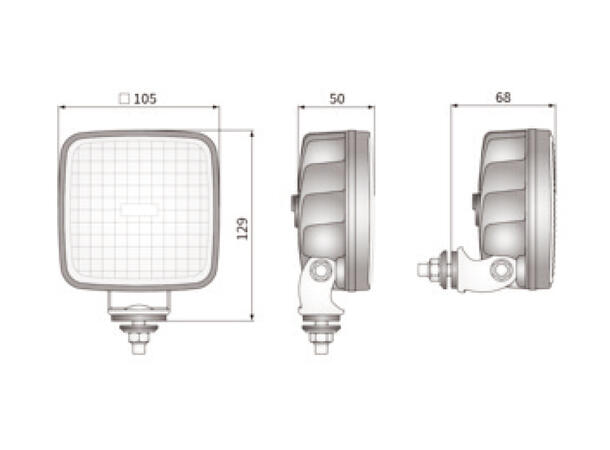 LED Arbeidslampe 12/24V 