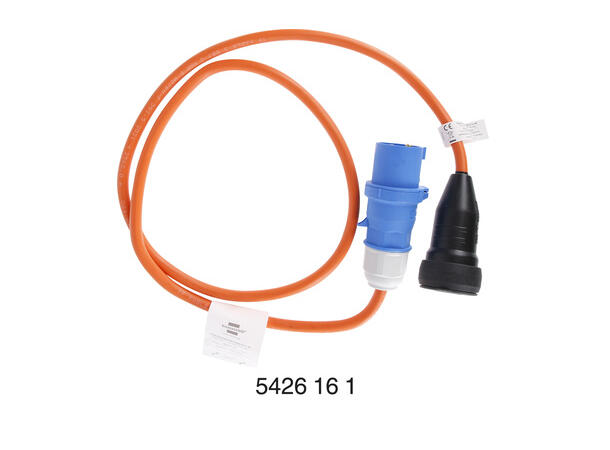 Camping adapterkabel 230V, 1,5m 