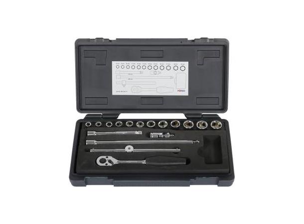 Pipesett 3/8" 12-Deler 8-19mm . 
