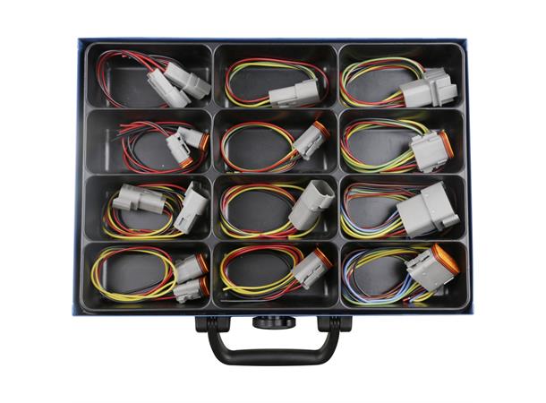 Sortiment Deutsch kontakt m/kabel Han + hun 2 - 12 pol 
