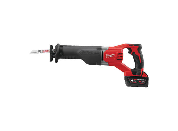 Bajonettsag 18V m/Batteri 4Ah Milwaukee M18 BSX-402C 