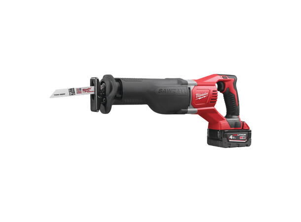Bajonettsag 18V m/Batteri 4Ah Milwaukee M18 BSX-402C 