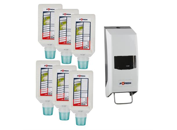 Håndrens Derma Top 6 x 2 L + dispenser (6180 9141) 