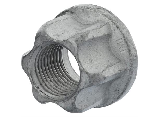 Mutter 6-Kt m/Krave Zink Lameller M16 x 1,5   Lastebilhjul  (4570 12 16 2) 