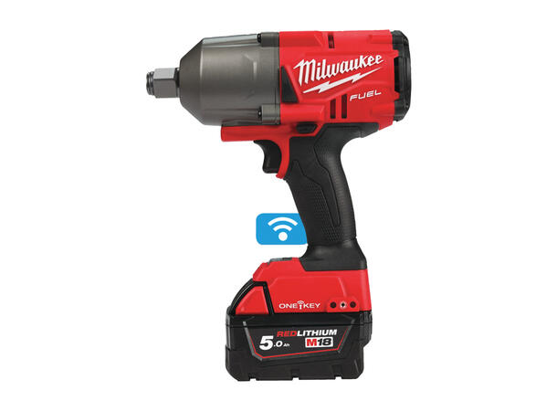 Muttertrekker 18v 5ah 3/4" ONE-KEY™ Milwaukee muttertr. m/batteri og lader 