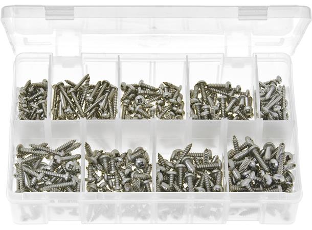 Skruer, Plateskruer DIN 9781 PZ A2 (450) 3,5x13 - 4,8x25 