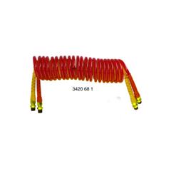 Spiralslange M16 x 1,5 Lengde: 4M Gul + Rød