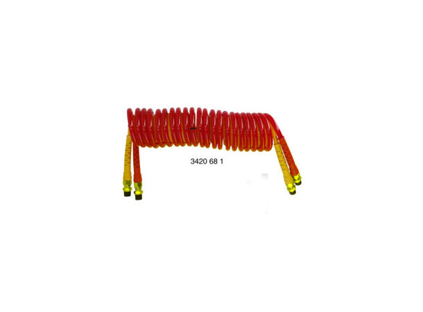 Spiralslange M16 x 1,5 Lengde: 4M Gul + Rød 