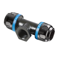 T-Skjøt 20mm Med 1/2" innv. uttak