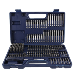 1/4" Bitssett, 208 deler ECO