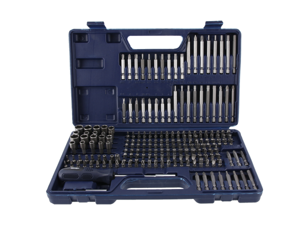 1/4" Bitssett, 208 deler ECO 