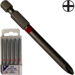 Bits PH2 x 75 mm  Pk á 5 stk .