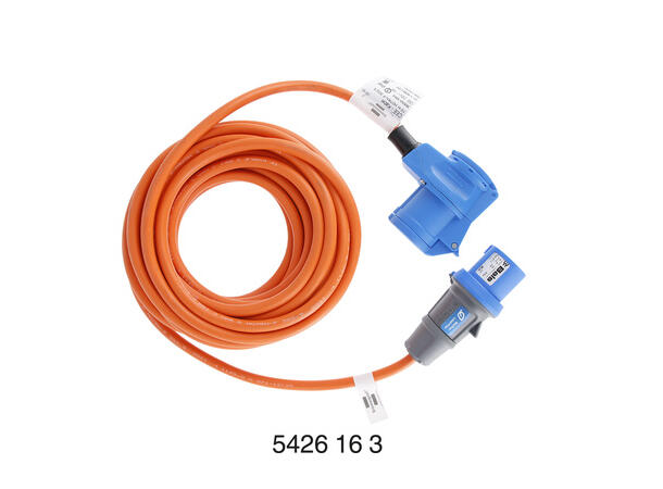 Camping adapterkabel 230V, 10m 