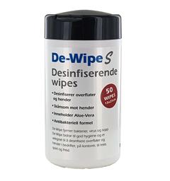 Desinfiserende Wipes 50 stk De-Wipe (12 stk pr kartong)