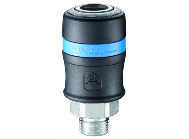 Kupling Prevost 1/2" Utv. Gjenger ISO 6150 Serie B - 11mm 