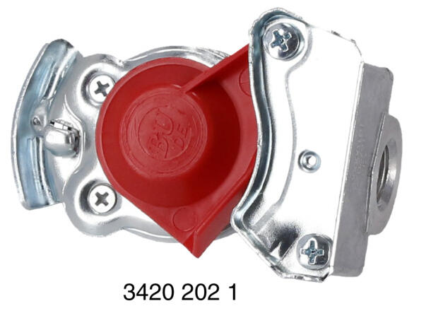 Luftkobling lastebil M16 x 1,5 Forsyning Rød 