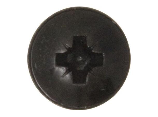 Platekruer m/flens Sorte 3,5x13mm - 4,8x25mm 