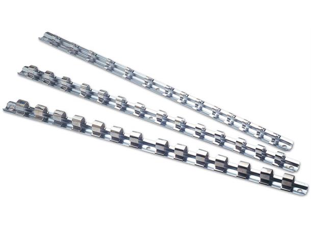 Skinne f.piper Sett 1/4" / 3/8" / 1/2" 