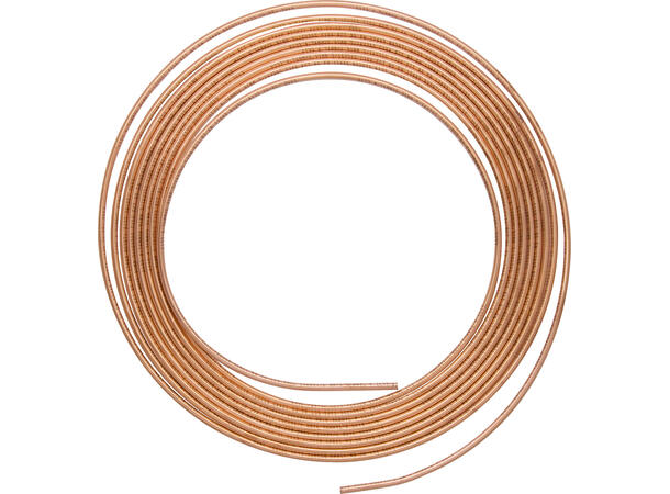 Bremserør Kobber 6mm x 25 m 