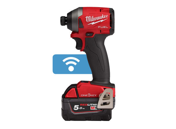 Slagskrutrekker ¼" Hex m/batt Milwaukee M18 ONE-KEY FUEL 