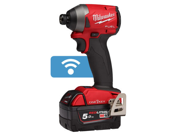 Slagskrutrekker ¼" Hex m/batt Milwaukee M18 ONE-KEY FUEL 