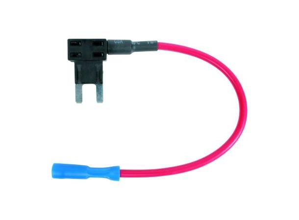 Strømuttak m/Sikringsholder Mini Bladsikring 