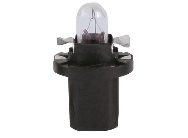 12V Lyspære  12V 1.2  Sort B8,5D 12598 