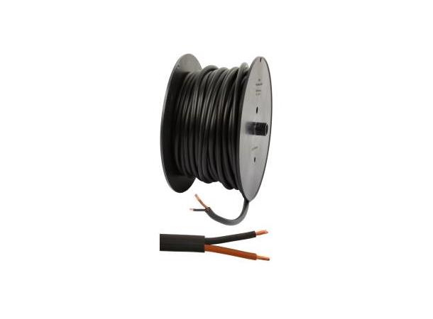 Kabel dob.isolert Rund 2X1.5 Br/So Rund 25m 