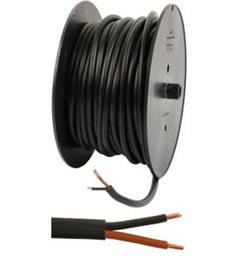 Kabel dob.isolert Rund 2X1.5 Br/So Rund 25m