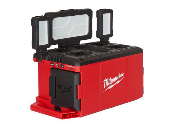 Omerådelys med lader 3000 Lumen Milwaukee M18 PACKOUT™ 