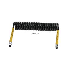 Spiralslange M16 x 1,5 Lengde: 4M Sort