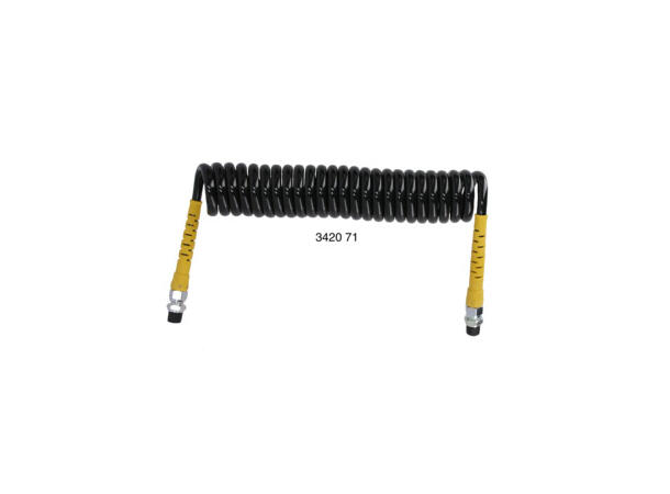 Spiralslange M16 x 1,5 Lengde: 4M Sort 