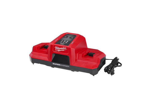 Lader dobbel superlader Milwaukee 