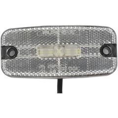 Lampe Markering hvit 12-24V LUCIDITY