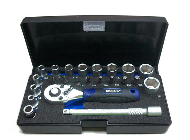 Pipesett-bitssett 1/4" 4-13mm 