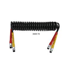 Spiralslange M16 x 1,5 Lengde: 4M Sort