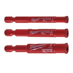 Diamond Max Tile Drill Set -3pc Milwaukee