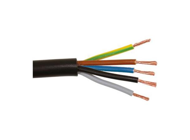 Kabel Pvc Sort 5X1 (50) 