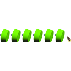 Koniske Hjulpucker (6 stk*)