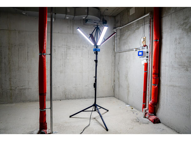 LED lys 360º 4x60w teleskop 12.000 / 24.000 lumen 