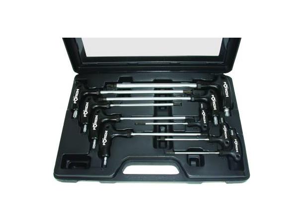 Torx nøkler m/ T-Håndtak 9-Deler TX10 - TX50 