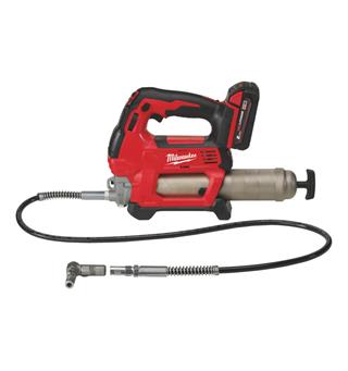 Fettpresse 18V m/Batteri 2Ah Milwaukee M18 GG-201C