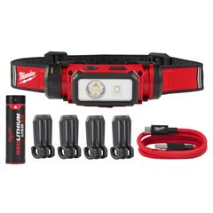Hodelykt 600lumen Hjelm Milwaukee