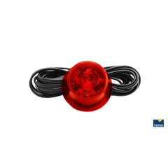 Markeringslys 6 LED Rød Rød Gylle 5M Kabel (MAR701)