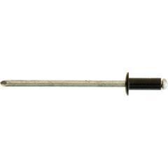 Popnagler Alu sorte m/st. flange (100) 4,0 X 10mm