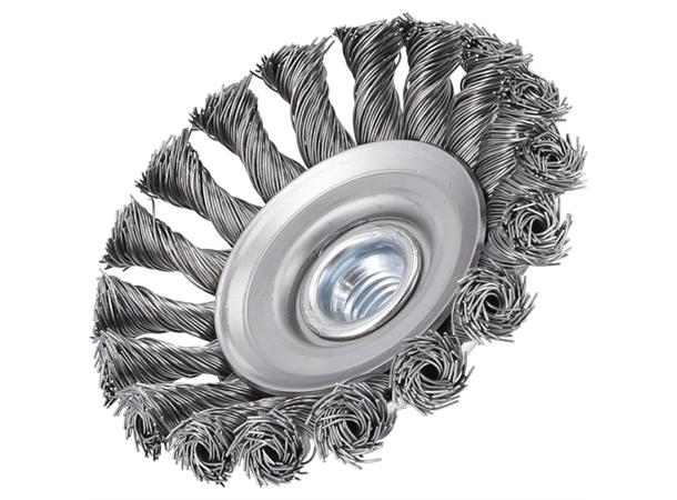 Stålbørste Tallerken M14 100mm . Förch 