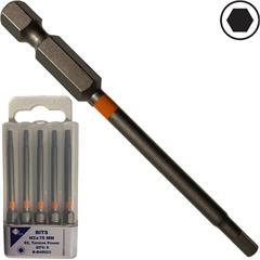 Bits 6kt. 4,0 x 75 mmL. (Pk á 5 stk) .