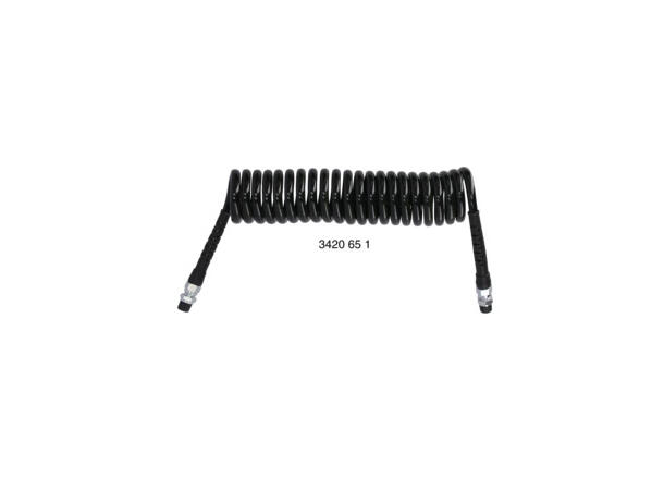 Spiralslange M16 x 1,5 Lengde: 4M Sort 
