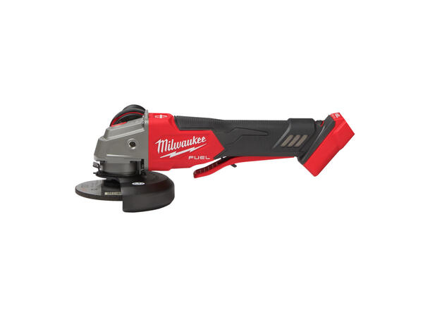Vinkelsliper 125mm tofingerbryter, brems Milwaukee M18 FUEL FIXTEC 