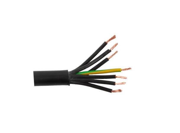 Kabel Pvc Sort 7X1 (50) 